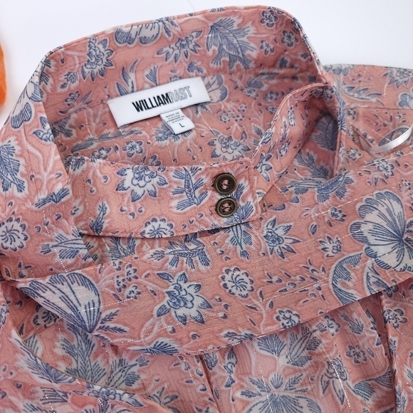 William Rast Boho Floral Top Sz L - Picture 10 of 16